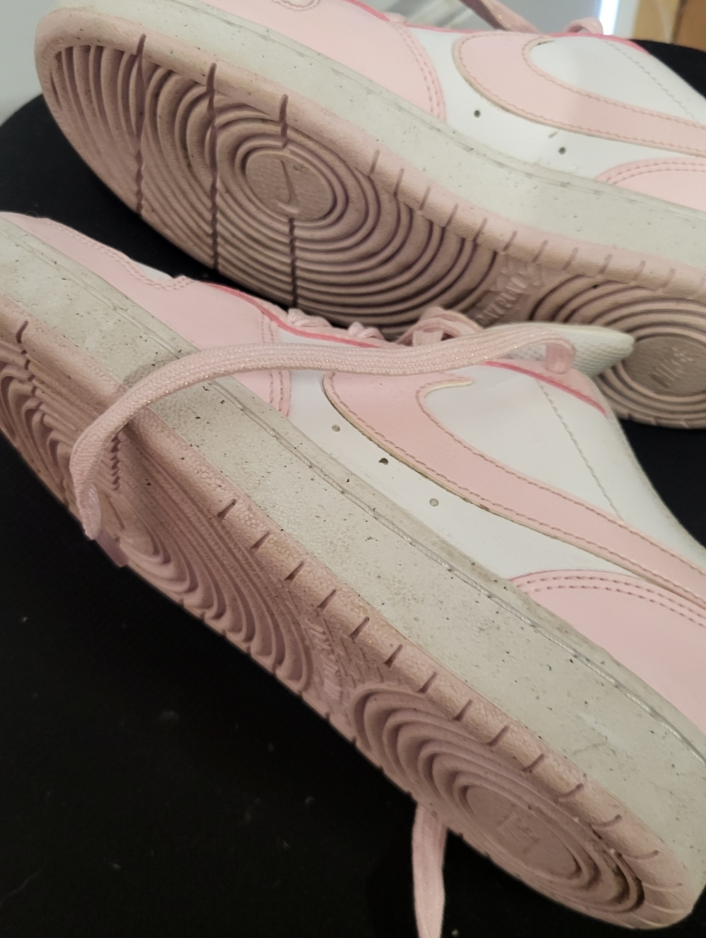 Nike Court Borough Low Recraft DV5456-105 Pink Sneakers Girls Size 5y - Picture 6 of 8